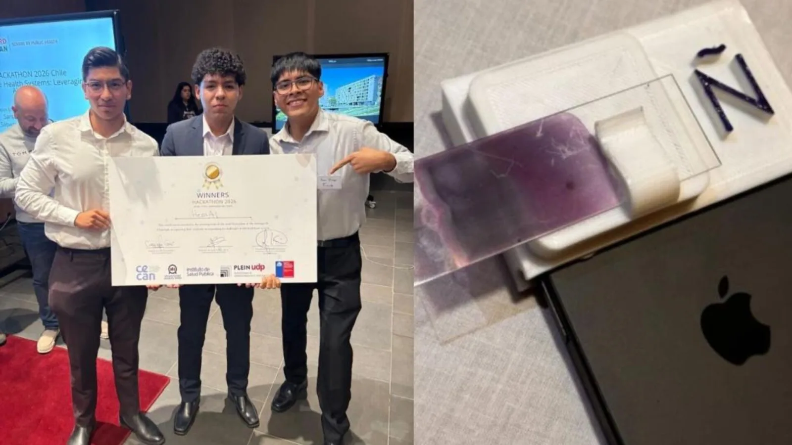 Estudiantes peruanos crean microscopio portátil con celulares para diagnósticos rurales