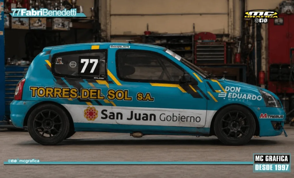 Benedetti regresa al Zonda con su Renault Clio en la tercera fecha del Zonal Cuyano