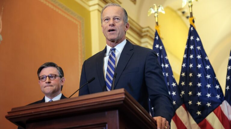 Speaker Johnson and Senate Leader Thune Speak On Delivering President Trumps Agenda
