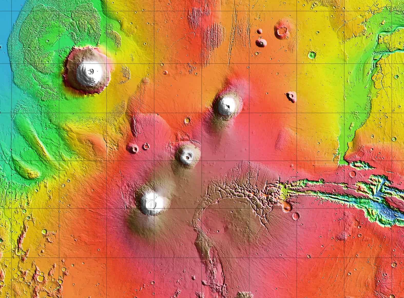 NASA Odyssey Captures Unprecedented Mars Volcano Image