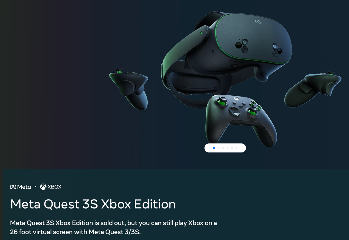 Quest 3S Xbox Edition Sells Out Rapidly from Meta