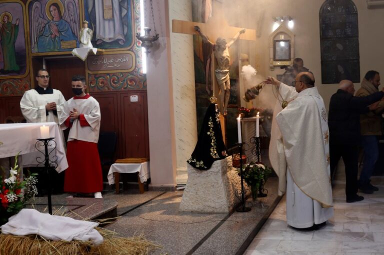 airstrikes-hit-gaza-s-only-catholic-church-injuring-priest