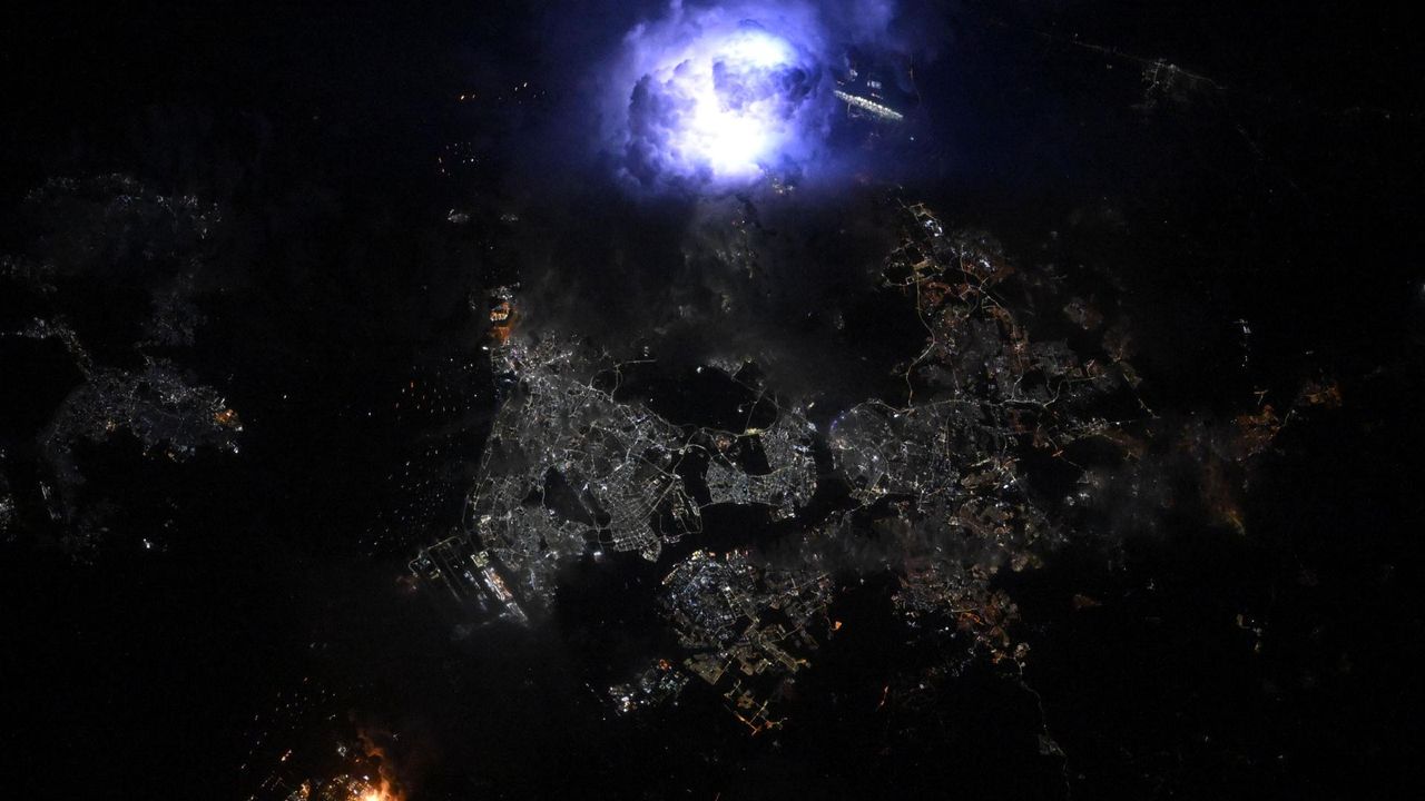 Astronauts Capture Stunning Lightning Storm Above Singapore