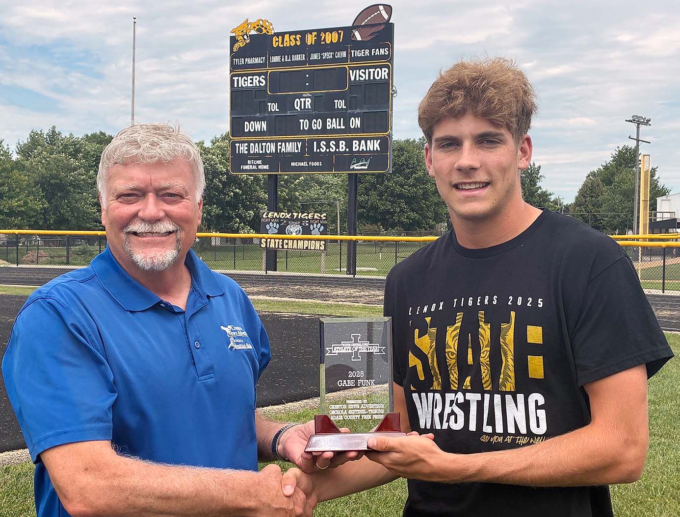 Gabe Funk Named South Central Iowa Athlete of the Year Today