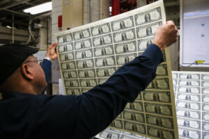 U.S. Bureau Of Engraving And Printing Oversees Dollar Bill Production