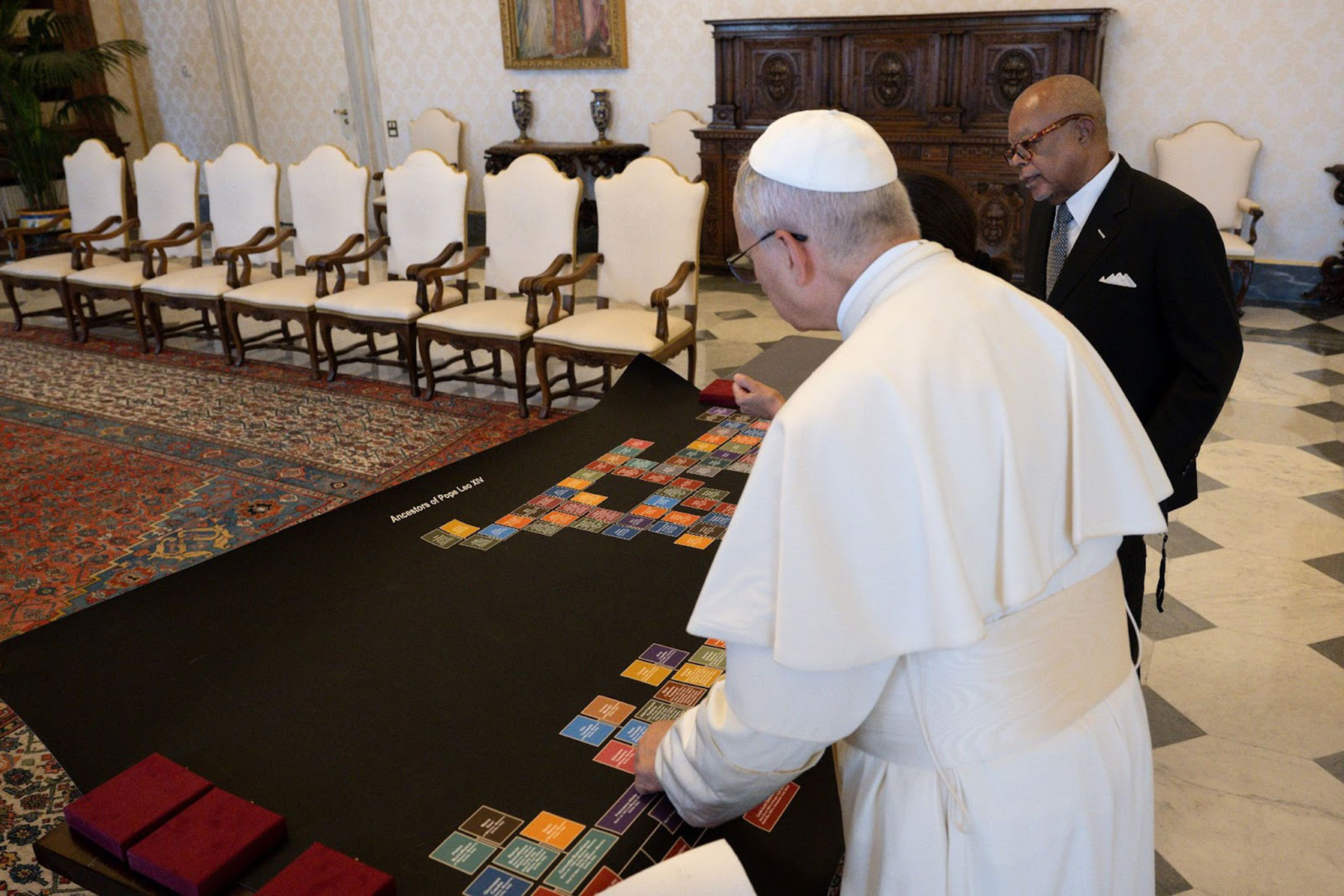 Henry Louis Gates Jr. Presents Ancestry to Pope Leo XIV in Rome