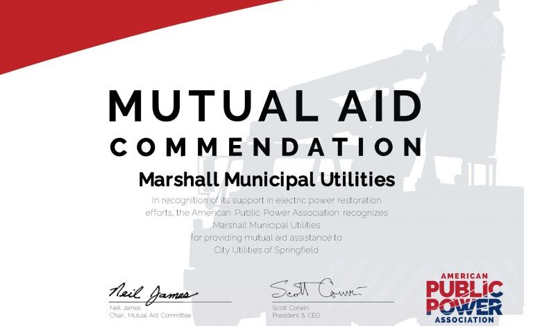 Marshall Municipal Utilities Earns National Honor for Swift Power Restoration