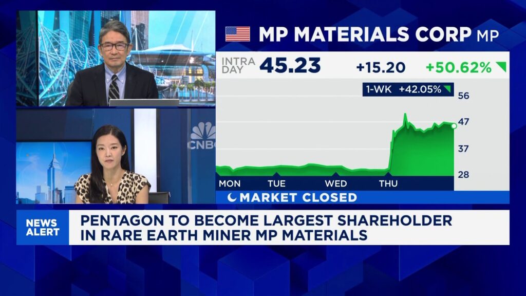 pentagon-allocates-400-million-to-mp-materials-for-rare-earths