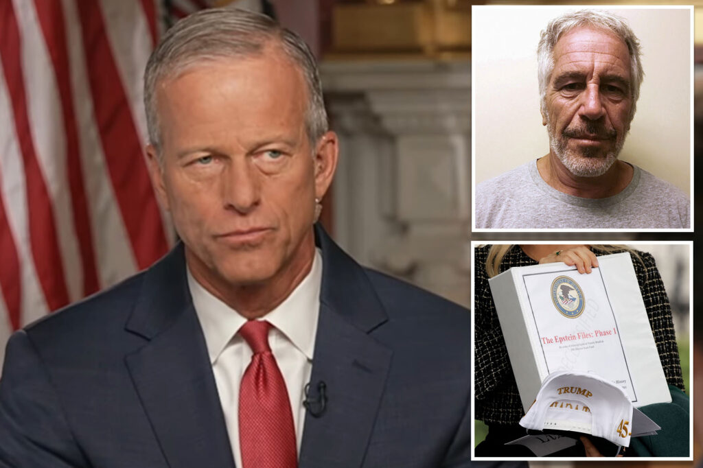 Senate Majority Leader John Thune supports full disclosure of Epstein files