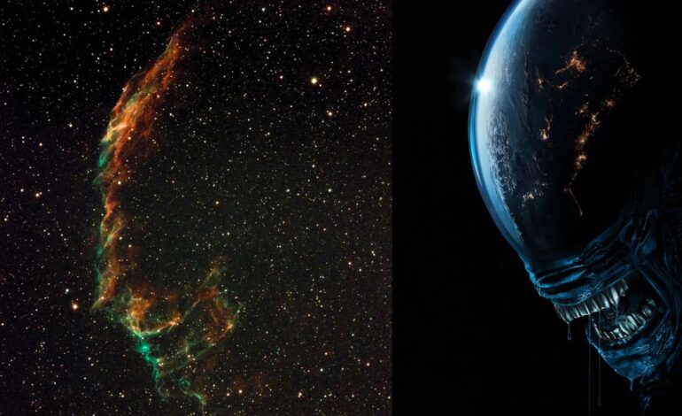 Amateur Astronomer Captures Veil Nebula, Sees Xenomorph Shape