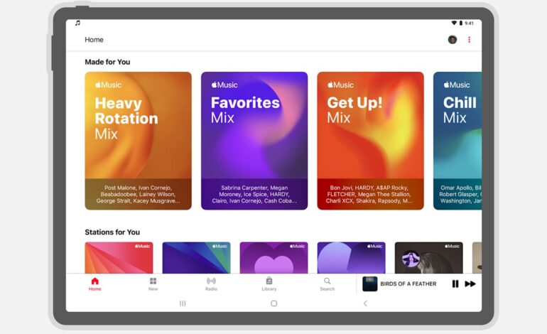 Apple Music 5.0 for Android Launches with New Features and Design