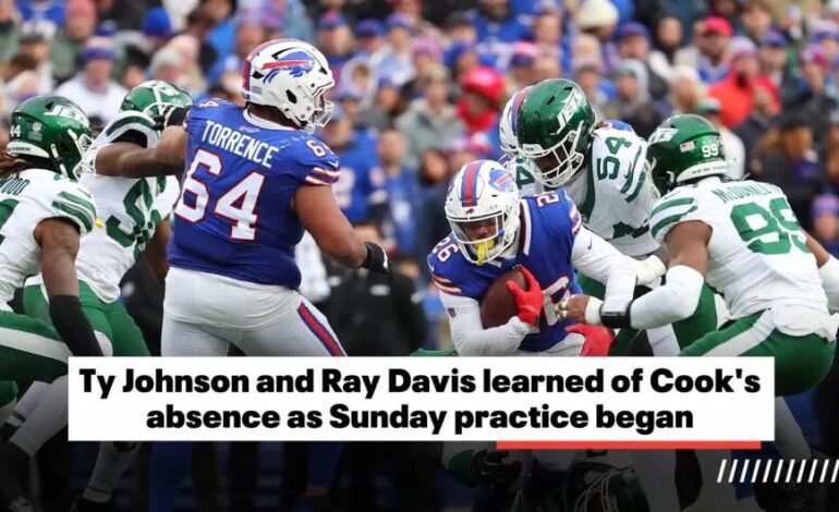 Bills RB James Cook Sits Out Practice Amid Contract Talks