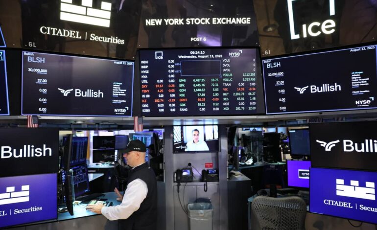 Bullish Stock Surges as IPO Market Sizzles This August