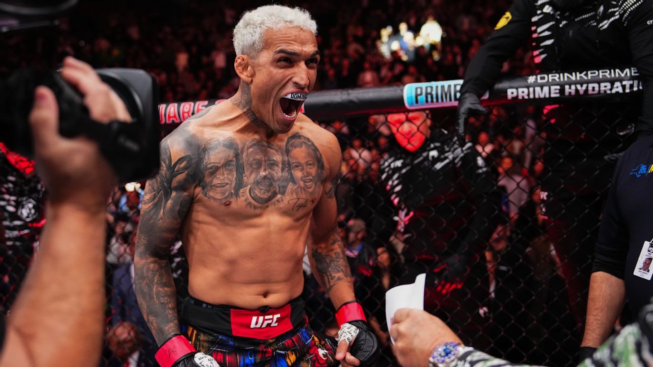 Charles Oliveira to Face Rafael Fiziev at UFC Fight Night in Brazil