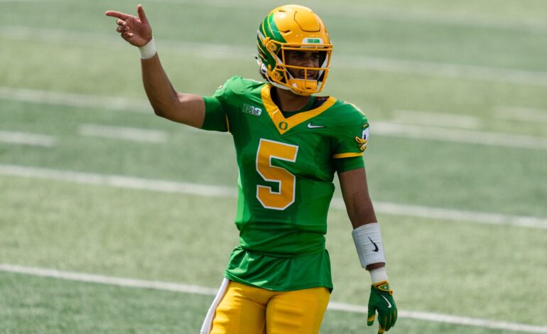 Dante Moore Dominates in Oregon Debut with 3 TDs in 59-13 Win