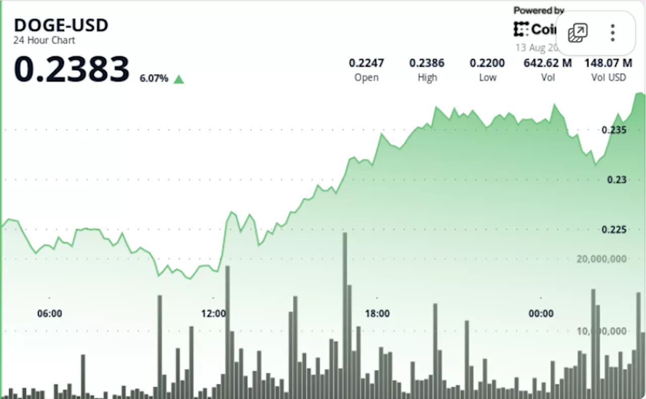 DOGE Surges as Analysts Predict Potential Rally to $0.80