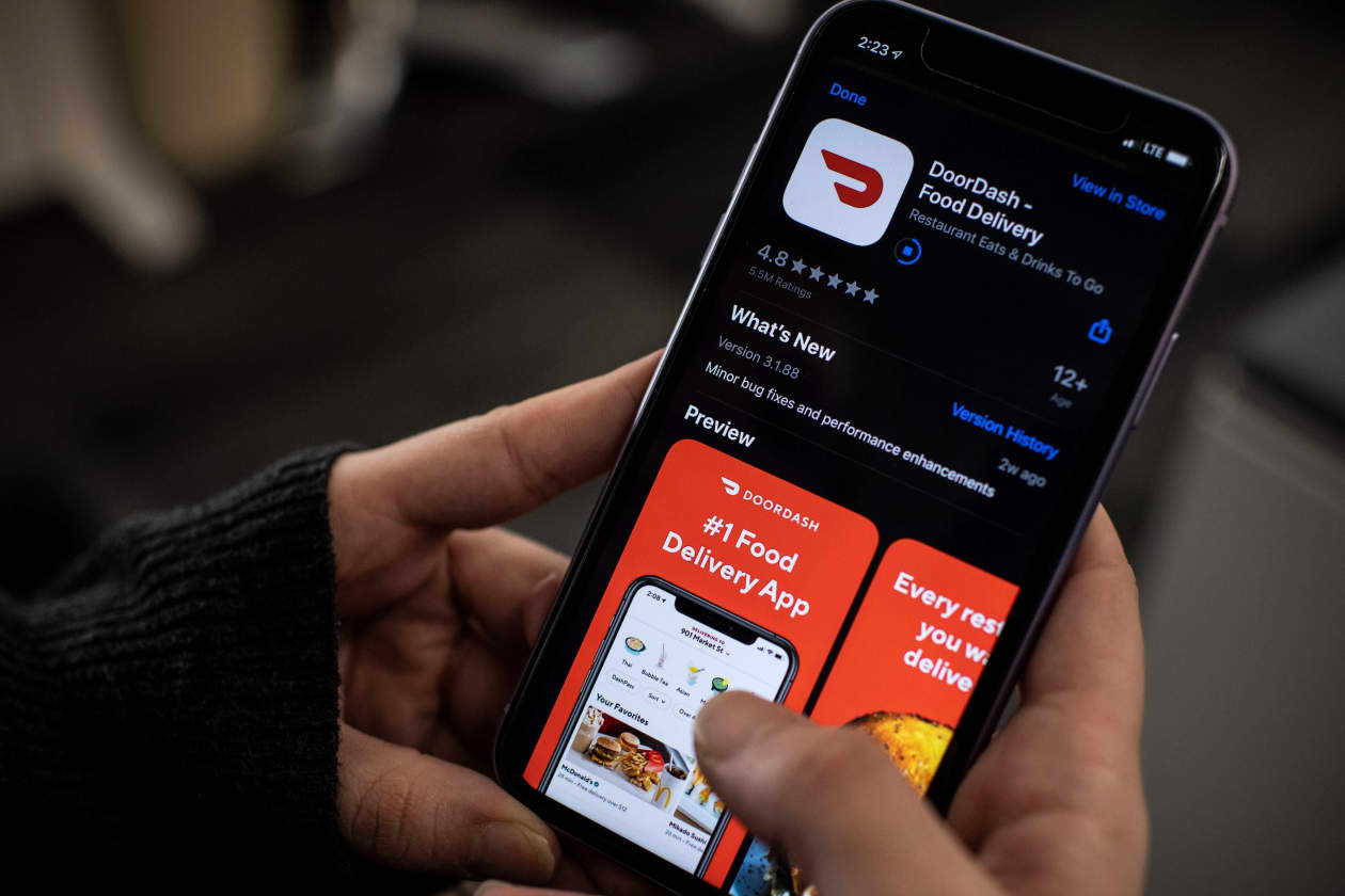 DoorDash Soars After Record Orders, Stocks Up More Than 7%