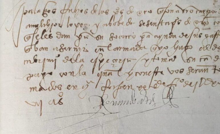 FBI Repatriates 16th-Century Document Signed by Hernán Cortés
