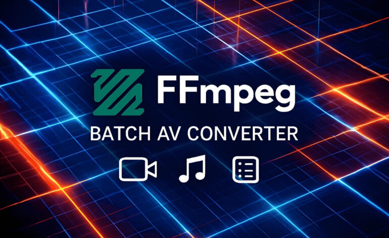 FFmpeg Batch AV Converter 3.2.5 Launches with New Features NOW