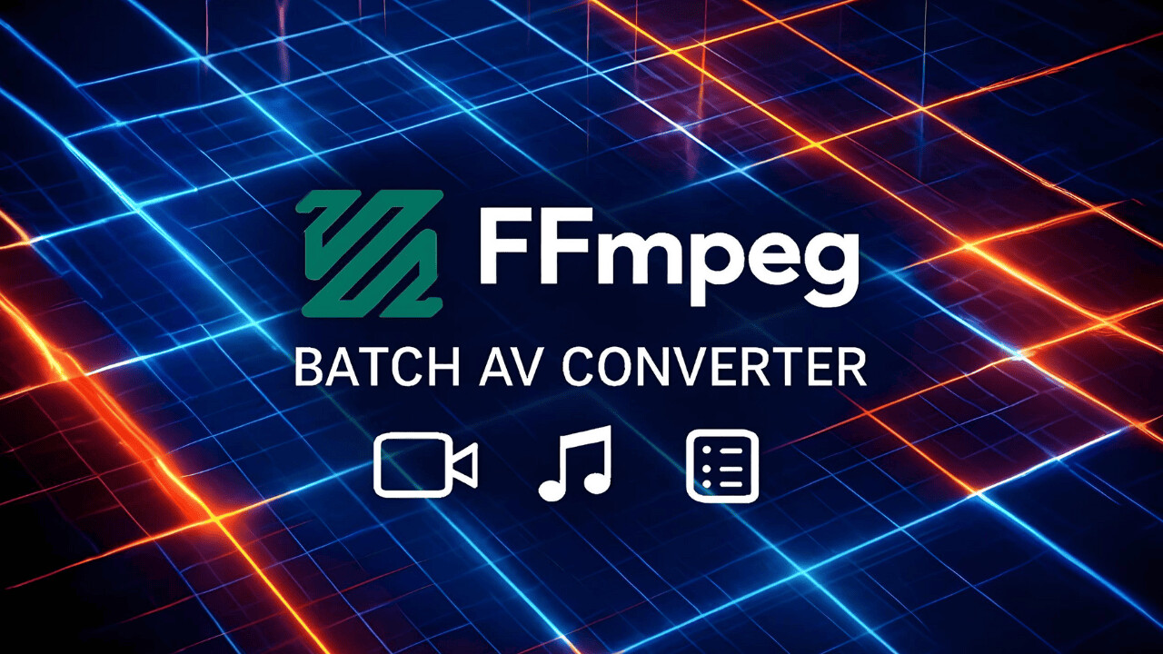 FFmpeg Batch AV Converter 3.2.5 Launches with New Features NOW