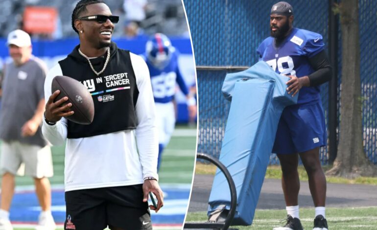 Giants’ Andrew Thomas, Malik Nabers Injury Updates Before Opener