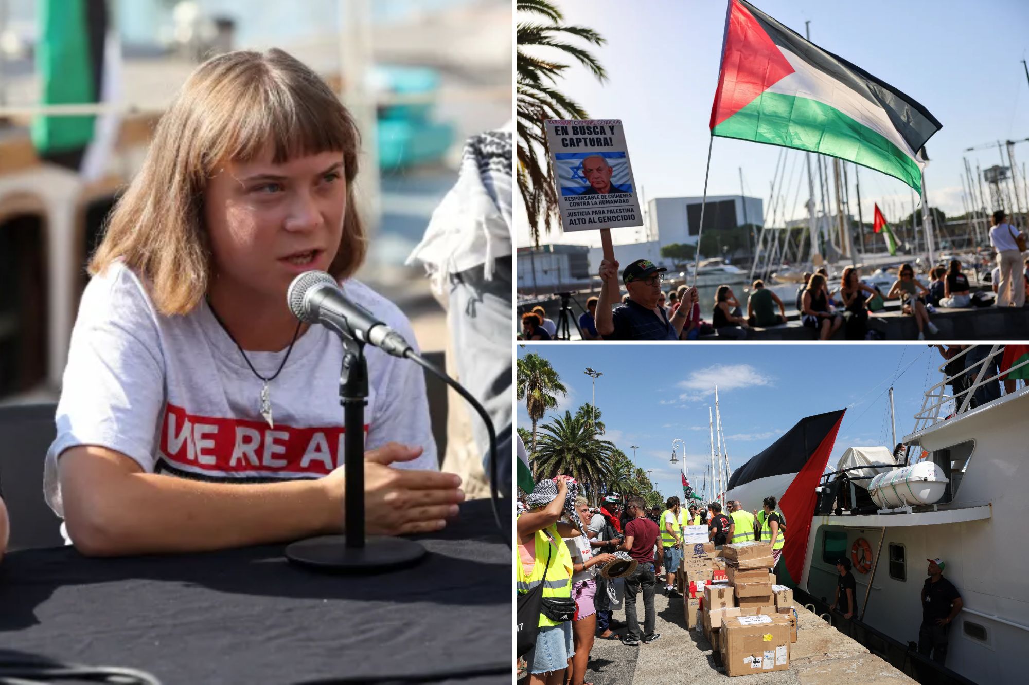 Greta Thunberg Joins Flotilla to Deliver Aid to Gaza