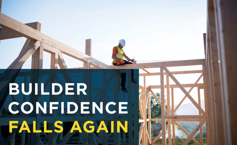 Homebuilder Confidence Dips to 32 Amid High Mortgage Rates