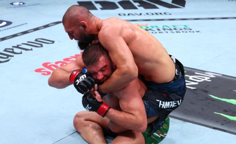 Khamzat Chimaev Claims UFC Middleweight Title in Dominant Victory