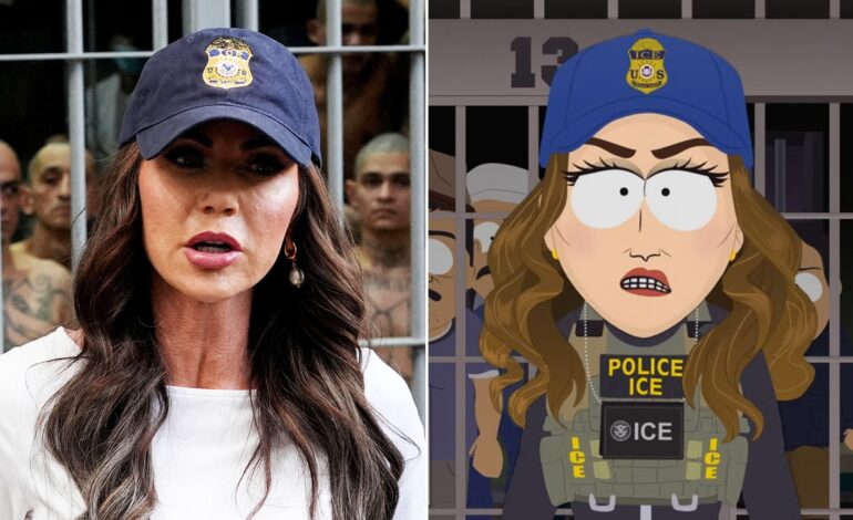 Kristi Noem Calls South Park Parody “Lazy” After ICE Promotion