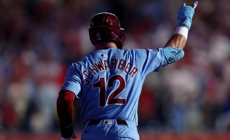 Kyle Schwarber Hits Historic 4 Homers, Sets Phillies Record