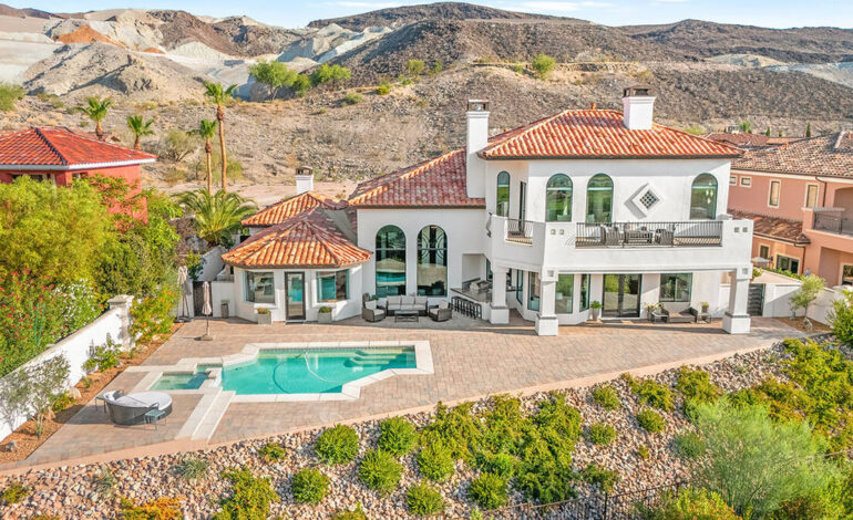Luxurious $2.25M Lake Las Vegas Mansion Offers Exclusive Perks