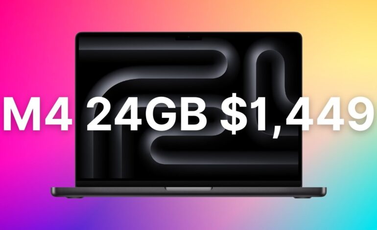 M4 MacBook Pro Price Drops to $1,449, Offering $350 Discount