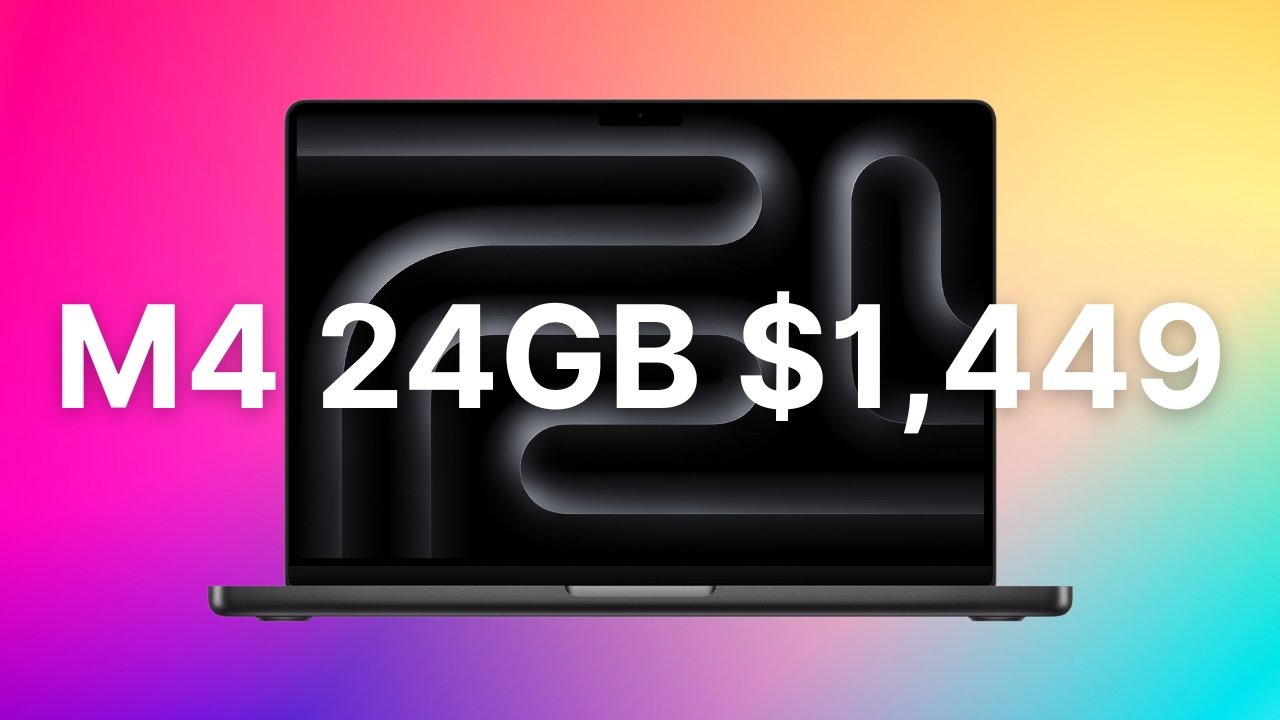M4 MacBook Pro Price Drops to $1,449, Offering $350 Discount