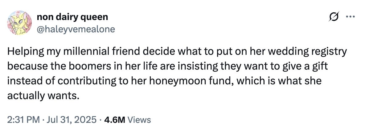 Online Debate Ignites Over Honeymoon Funds vs. Gift Registries