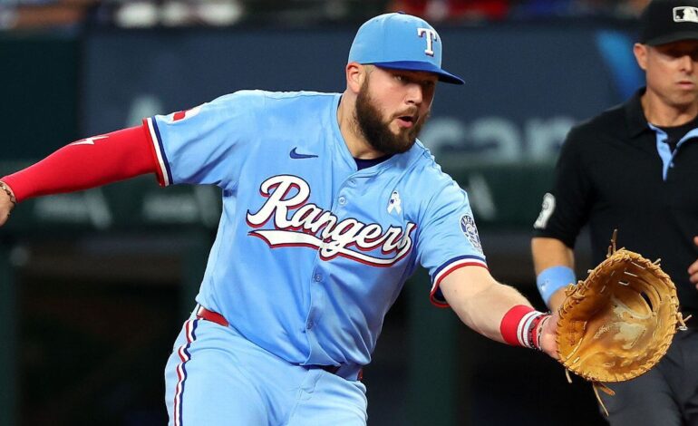 Rangers’ Jake Burger Undergoes Tests for Wrist Injury, Out 2-3 Games