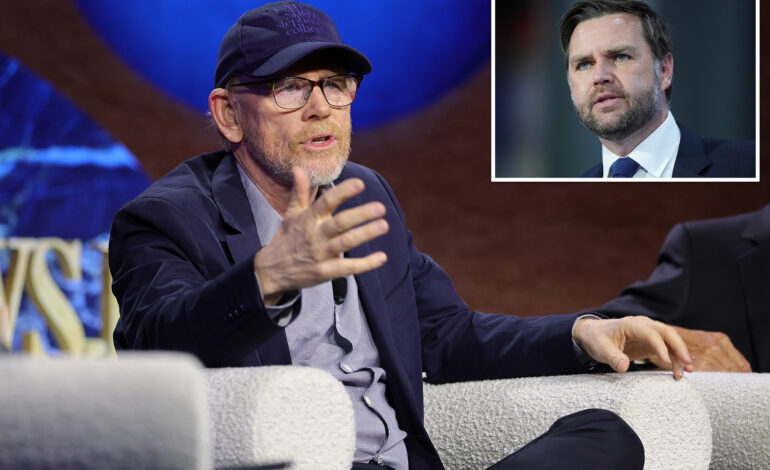 Ron Howard Reveals Last Text to Divisive JD Vance Amid Fallout
