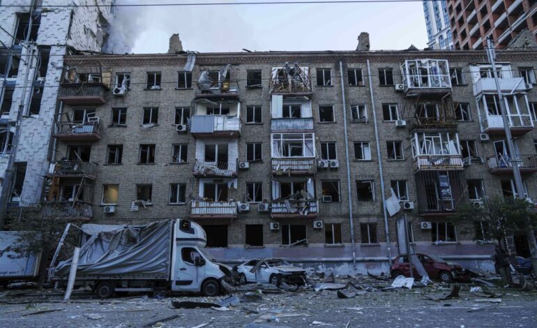 Russia Launches Massive Missile Attack on Kyiv, Killing 14