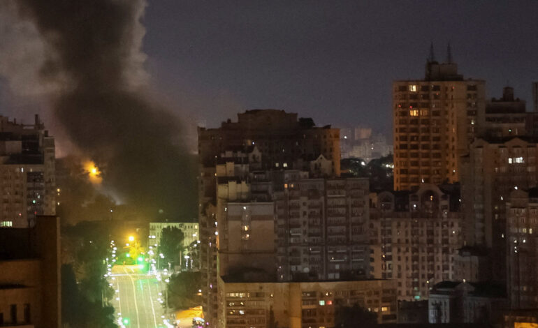 Russian Missile and Drone Strikes Kill 4, Injure 22 in Kyiv