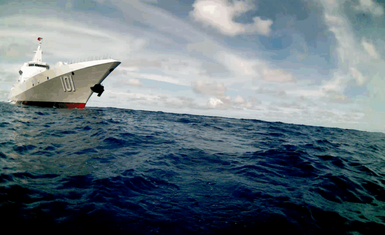Seasats Drone Shadows Chinese Warship During Pacific Transit