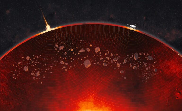 Study Reveals Mars’ Lumpy Interior from Ancient Collisions
