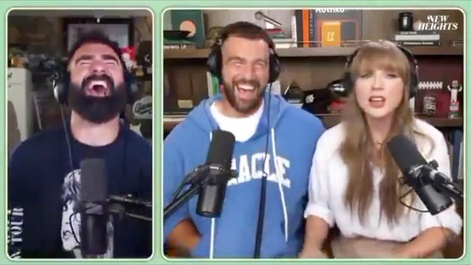 Taylor Swift Shines on Kelce’s Podcast, Reveals New Album