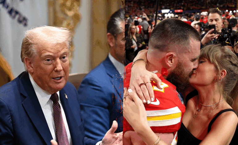Trump Reacts Live to Taylor Swift–Travis Kelce Engagement News
