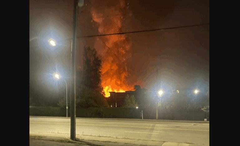 Urgent Fire Erupts at Langley Construction Site; Residents Evacuated