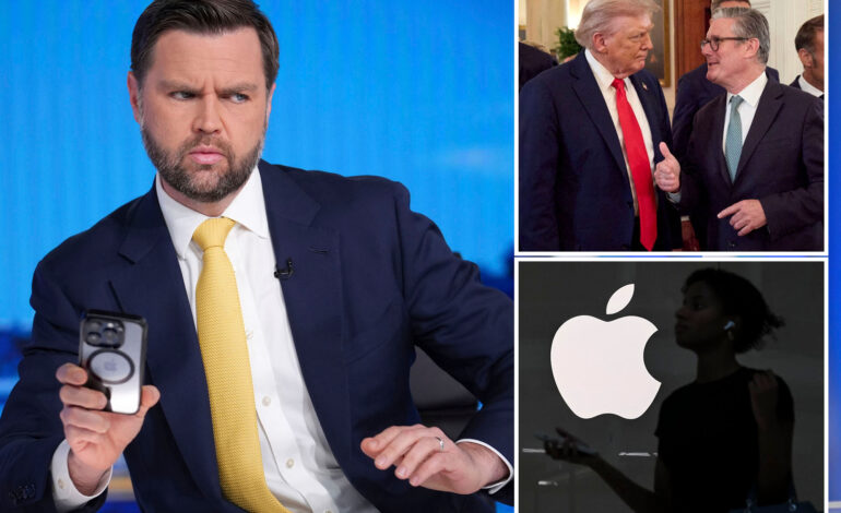 Vance Negotiates UK Drop of Demand for Apple User Data Access