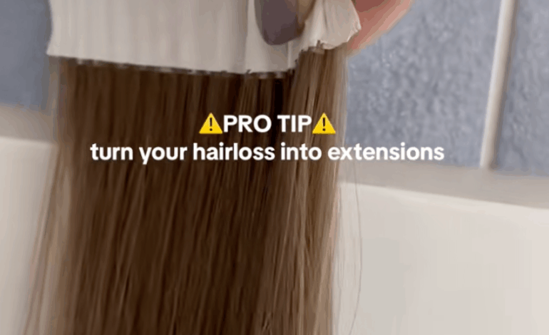 Woman Collects and Braids Five Years of Hair in Shower