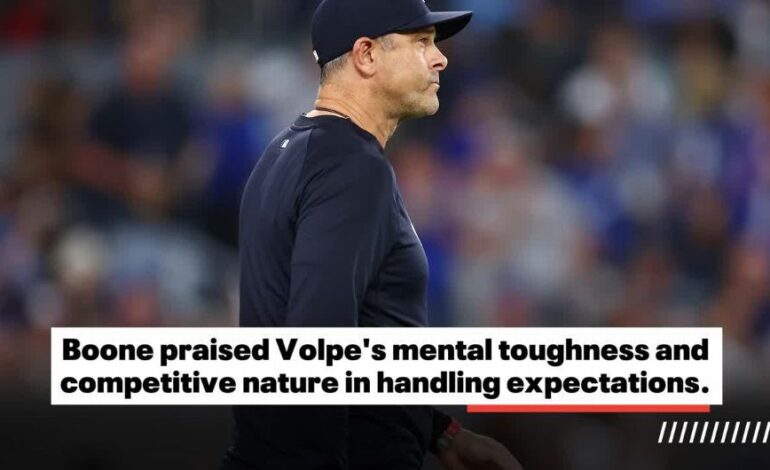 Yankees’ Boone Confirms Volpe Remains Primary Shortstop Amid Struggles
