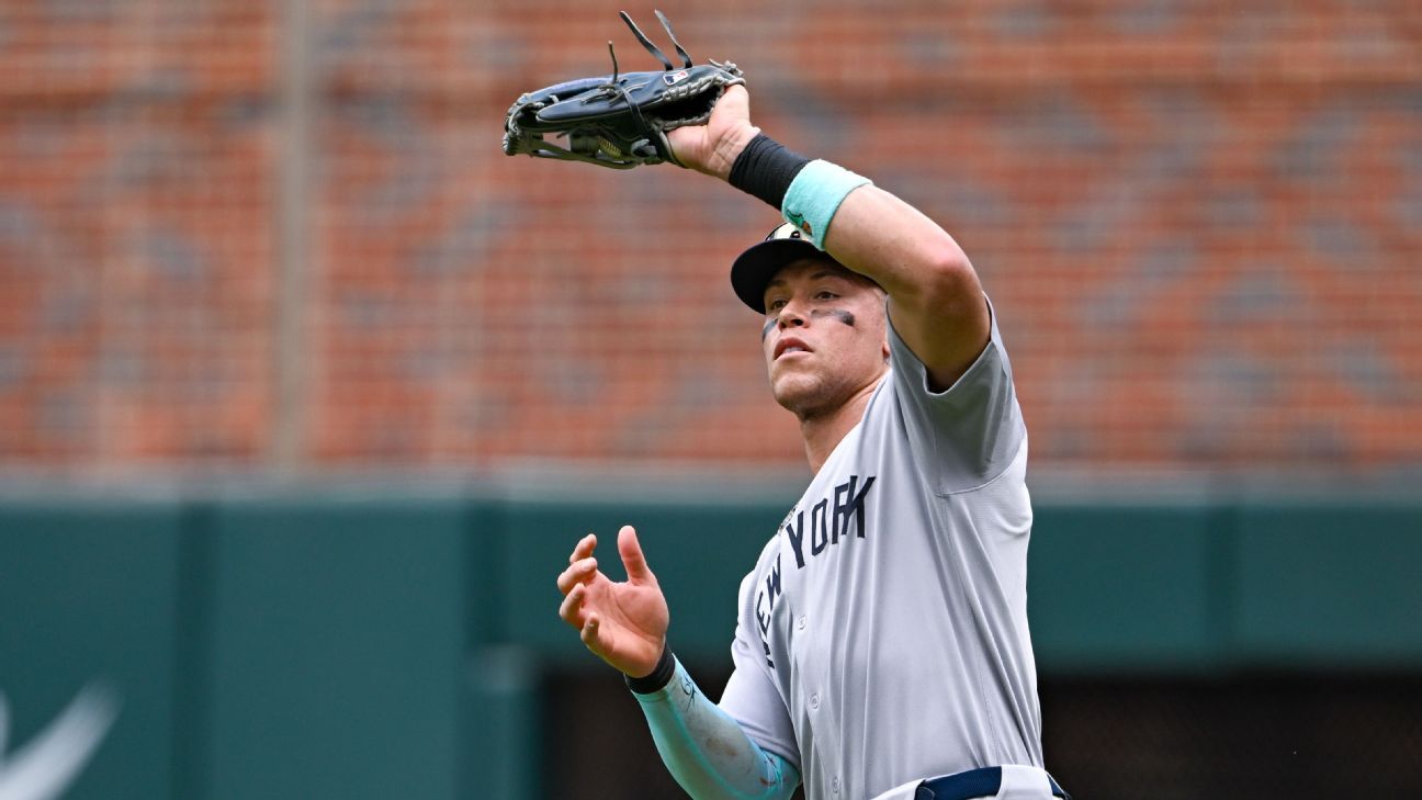 Aaron Judge Returns to Outfield Against Blue Jays Today!