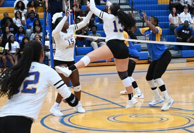 Albany State Volleyball Dominates Allen University in SIAC Match
