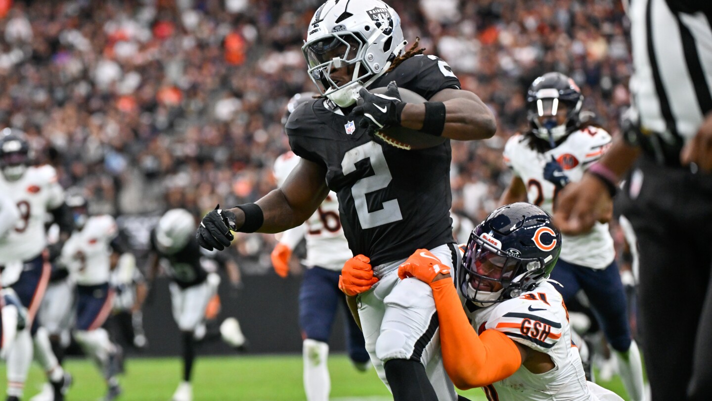 Ashton Jeanty Shines with 138 Yards, but Raiders Fall to Bears