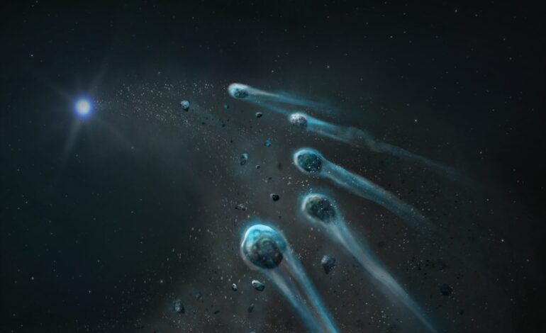Astronomers Discover White Dwarf Devouring Icy Planet Fragment